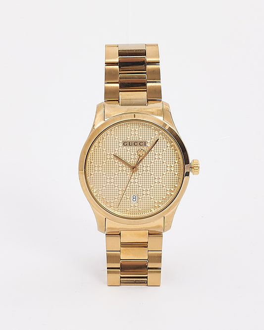 Gucci Gold G-Timeless Stainless Steel 36mm Watch