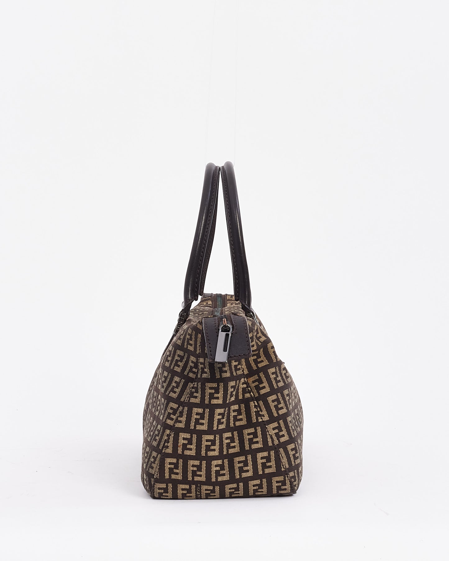 Fendi Brown Vintage Zucchino Top Handle Bag