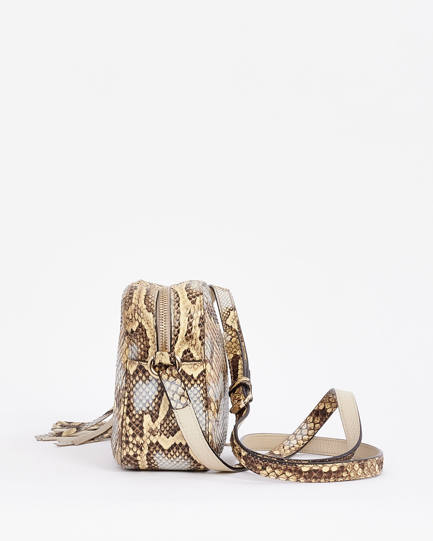 Sac à bandoulière Disco Soho Python marron Gucci