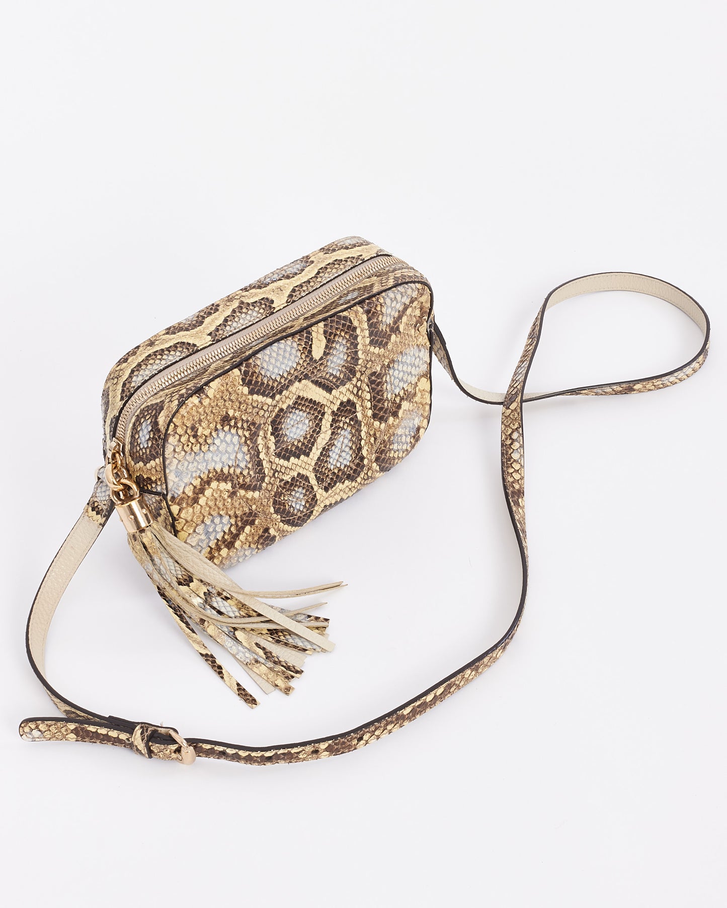 Sac à bandoulière Disco Soho Python marron Gucci