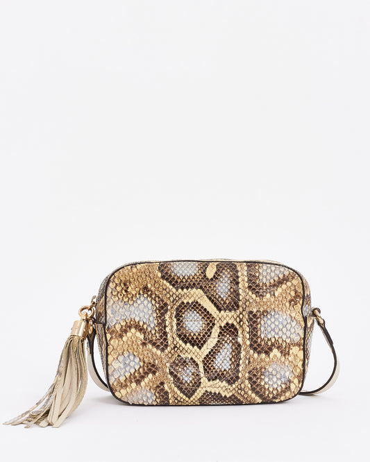 Sac à bandoulière Disco Soho Python marron Gucci