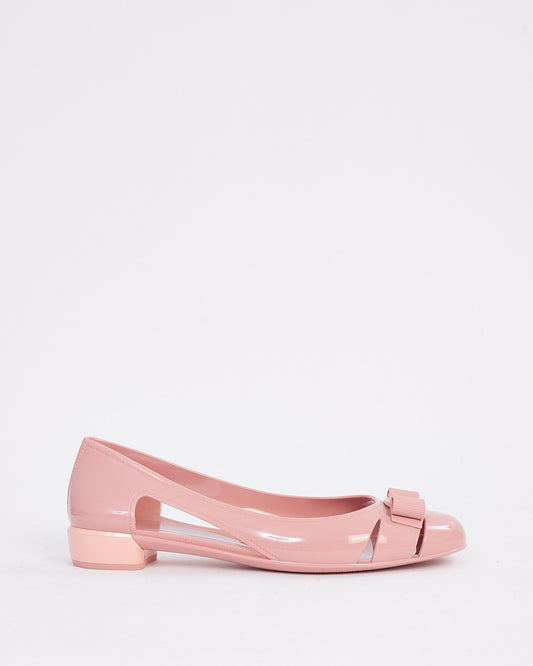 Salvatore Ferragamo Pink Jelly Vatra Shoes - 10