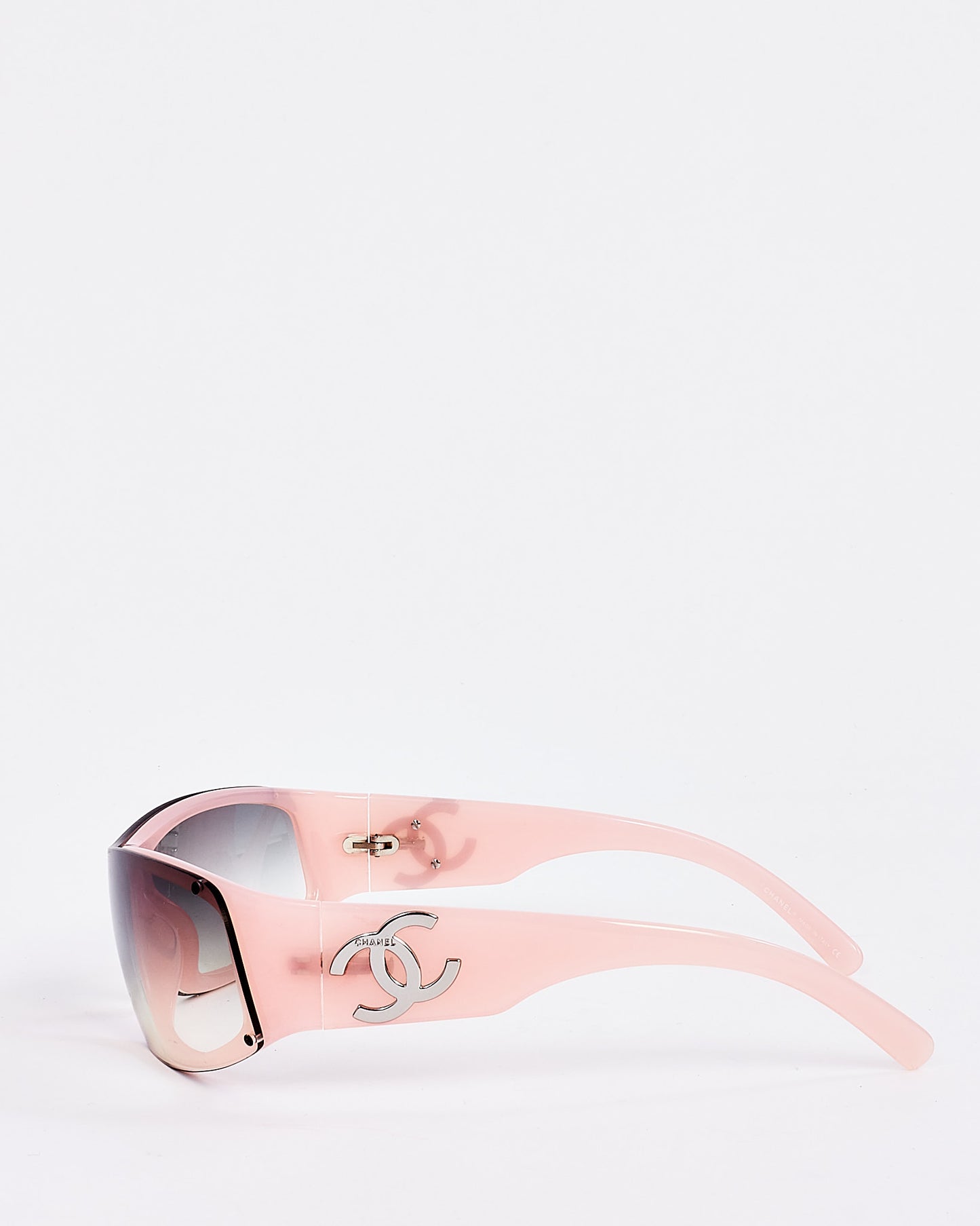 Chanel Pink 5072 Shield Logo CC Sunglasses