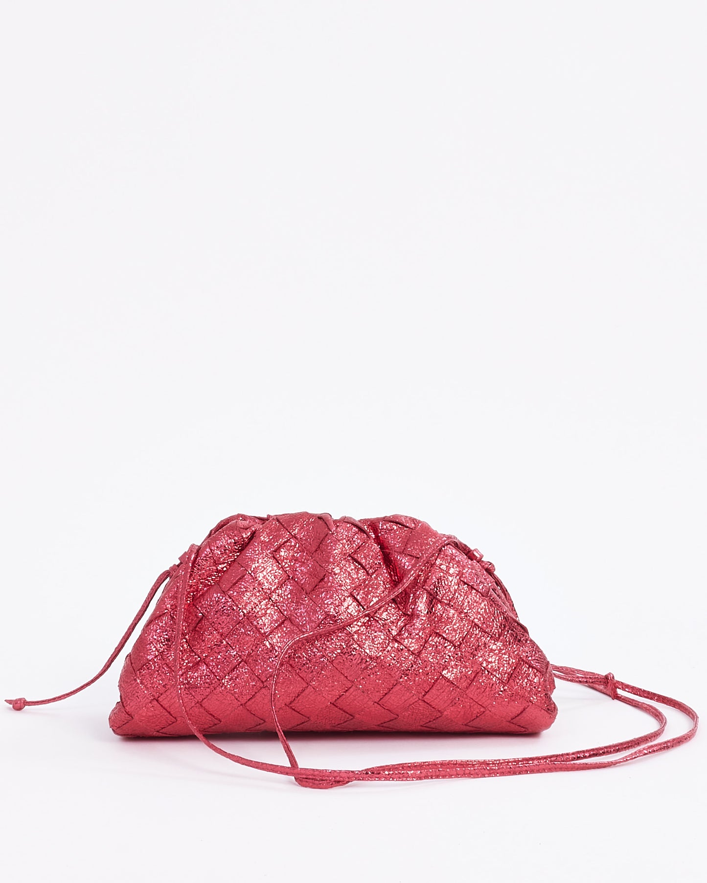 Bottega Veneta Metallic Pink Mini The Pouch Bag