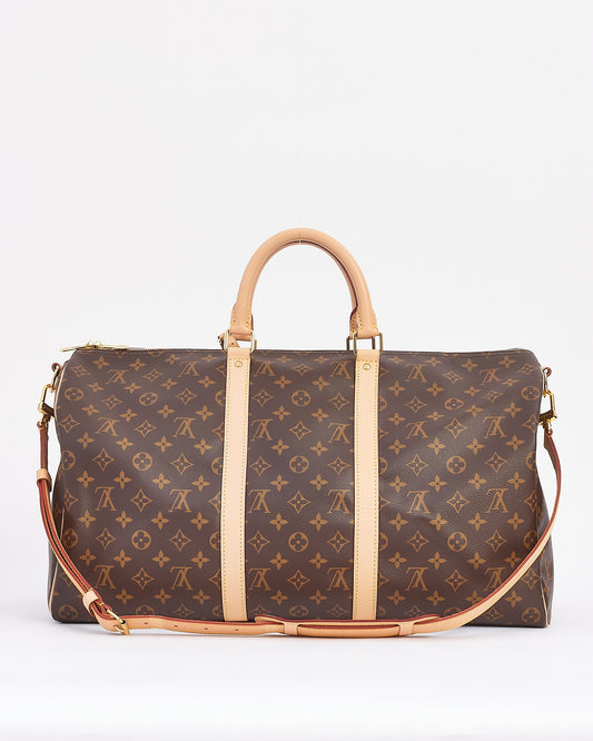 Louis Vuitton Monogram Canvas Keepall 50 Bandoulière Bag