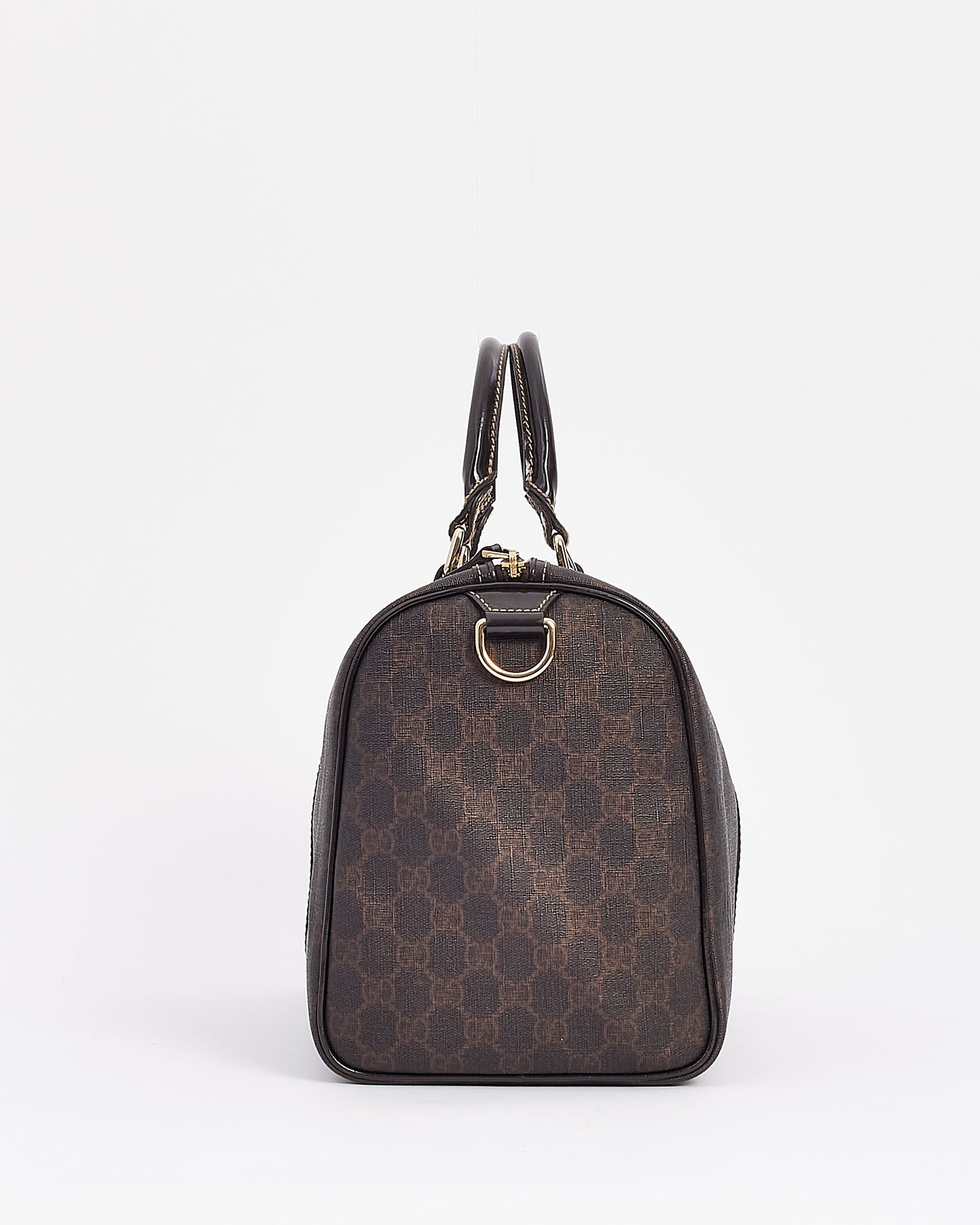 Gucci Brown GG Coated Canvas Medium Boston Bag