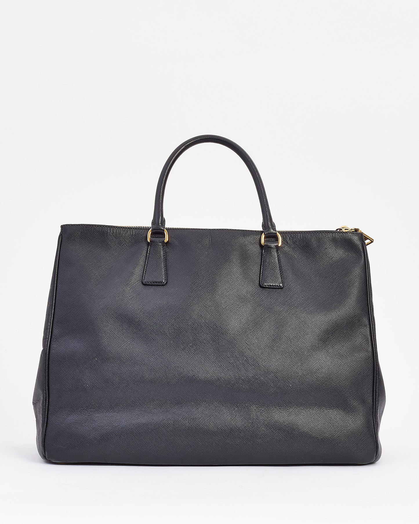 Prada Black Saffiano Leather Large Galleria Double Zip Tote Bag