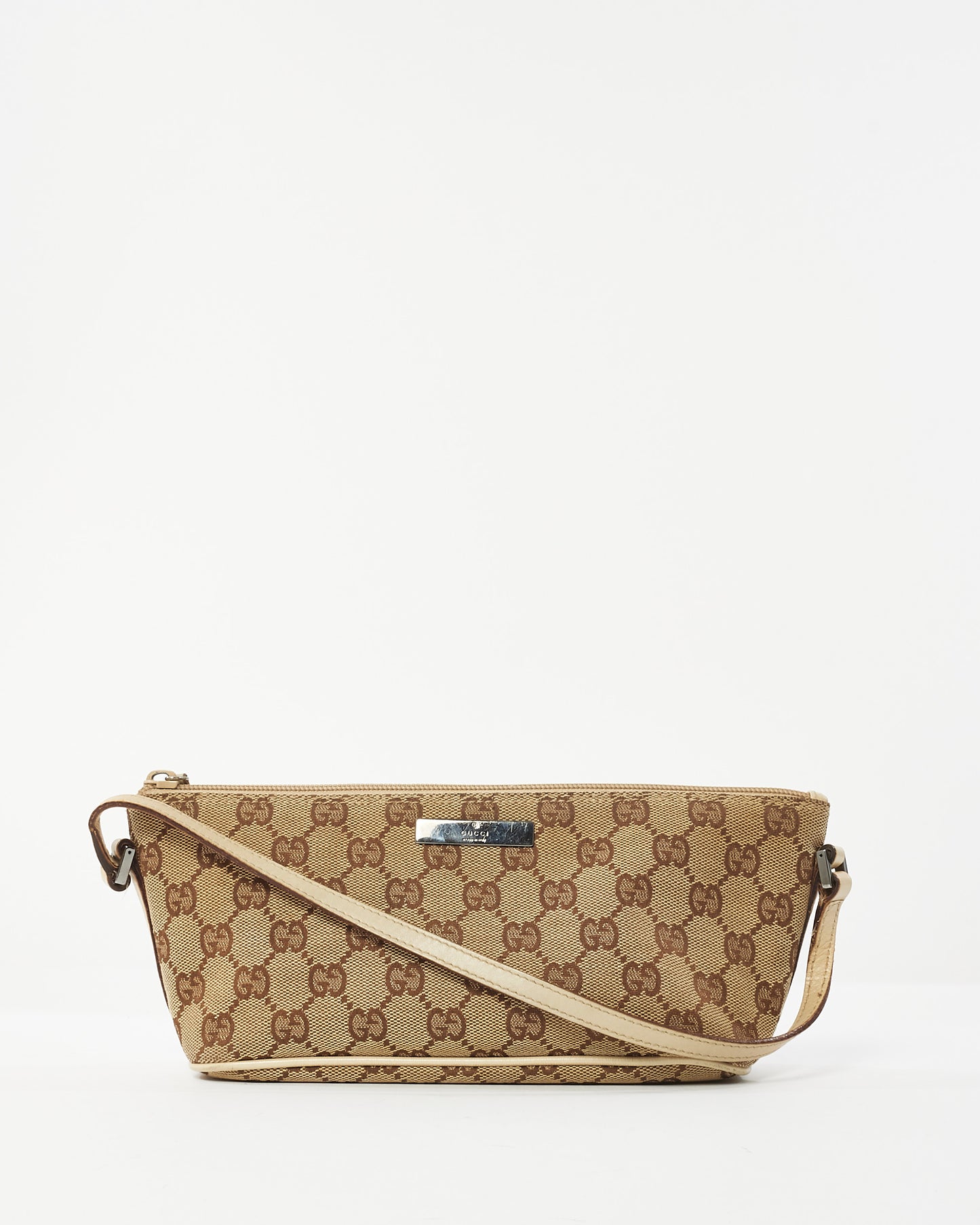 Gucci GG Supreme Canvas Boat Pochette Shoulder Bag