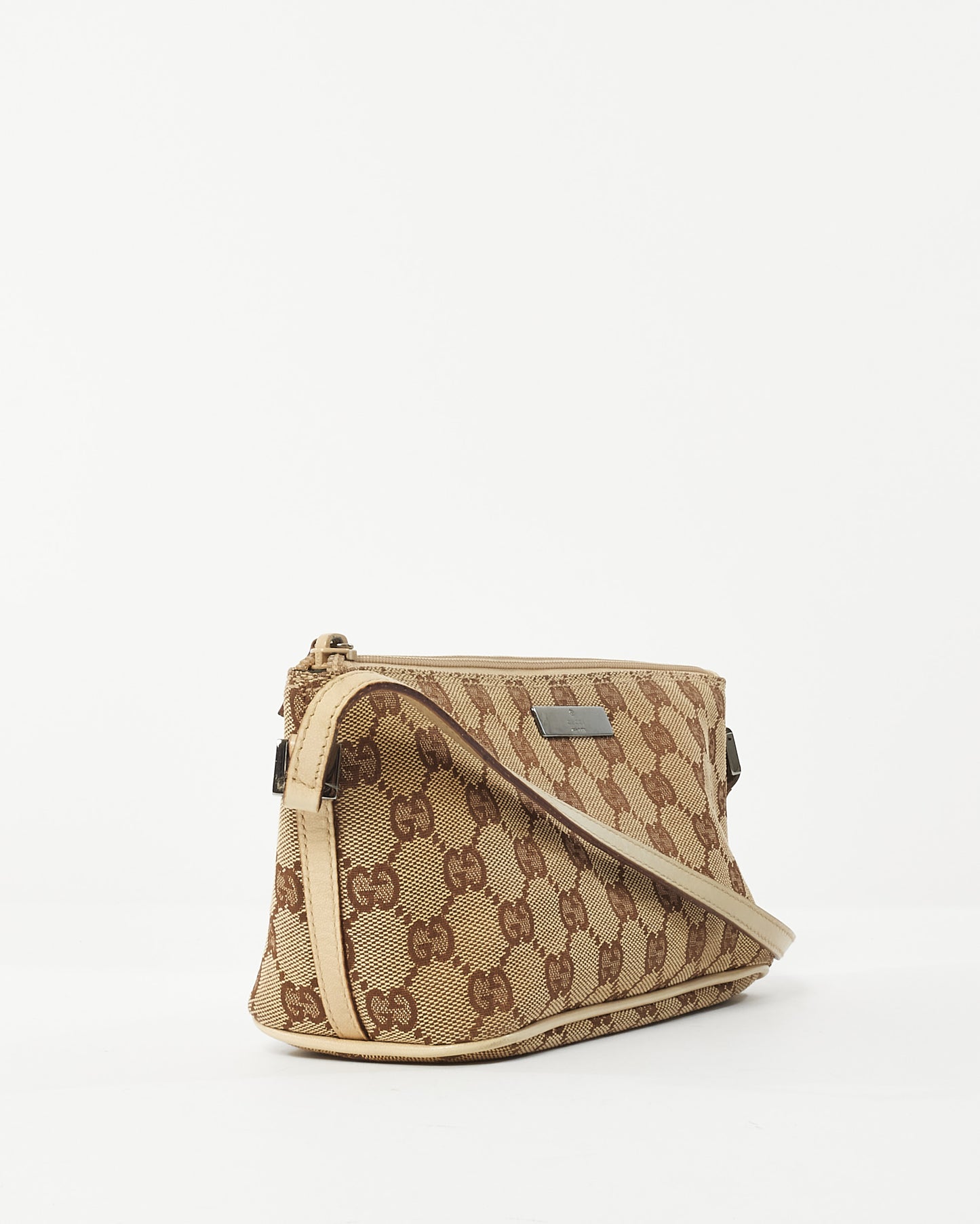 Gucci GG Supreme Canvas Boat Pochette Shoulder Bag