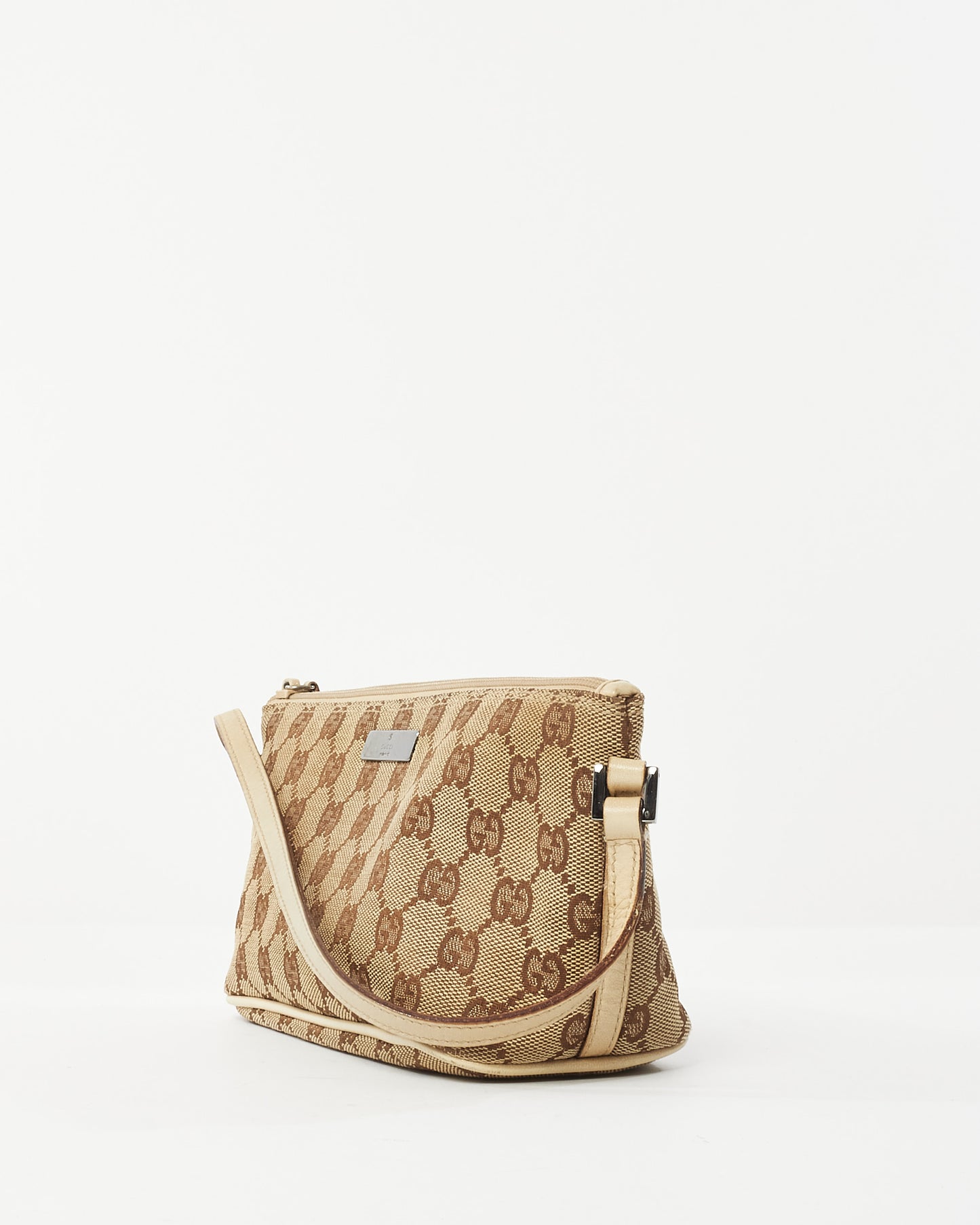 Gucci GG Supreme Canvas Boat Pochette Shoulder Bag