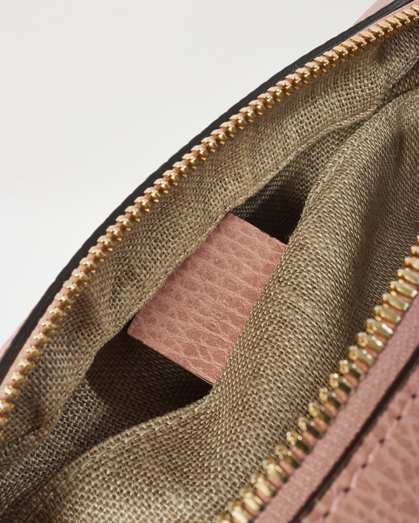 Gucci Brown & Pink Monogram Canvas Mini Bree Messenger Bag