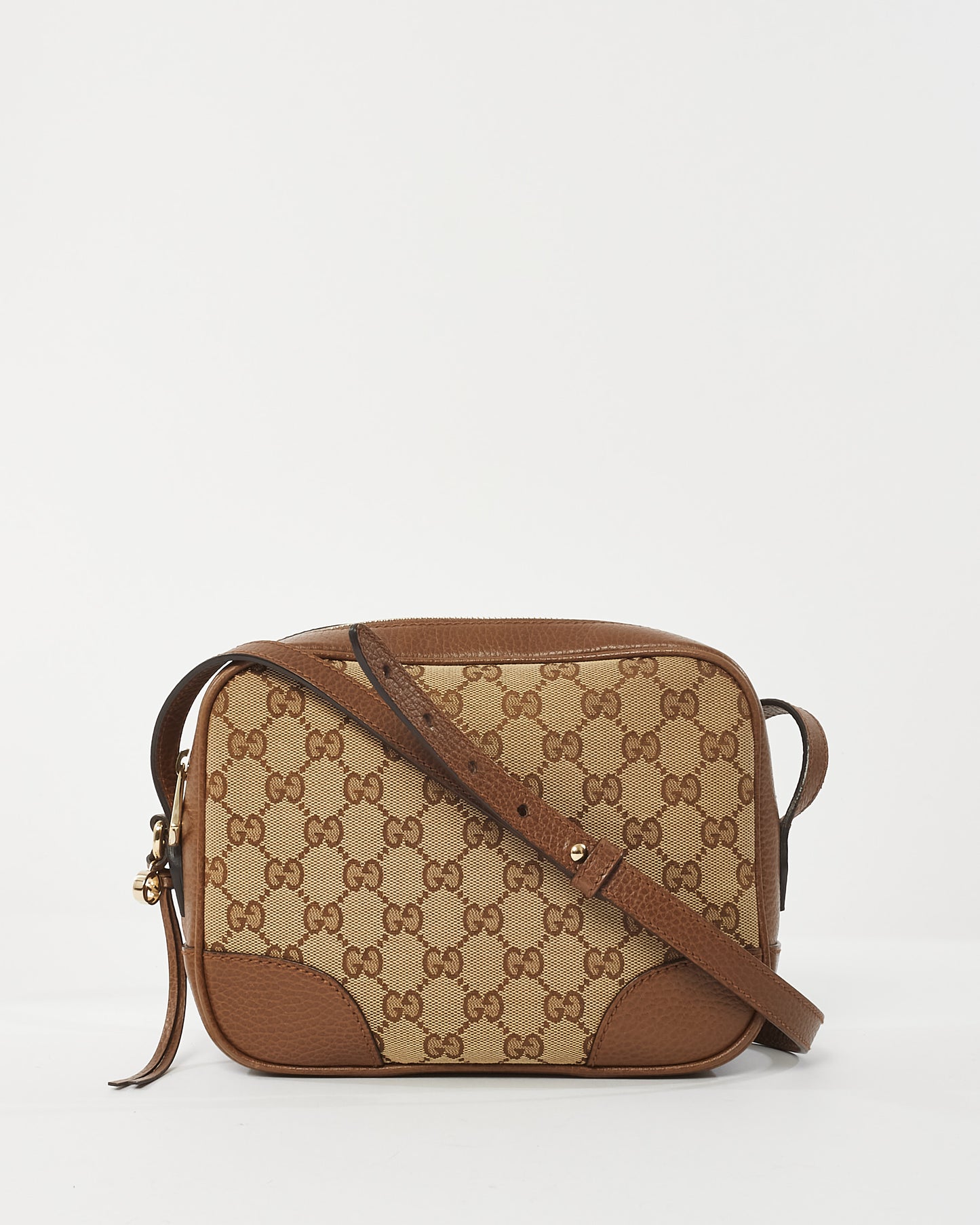 Gucci Brown GG Canvas Mini Bree Crossbody Bag