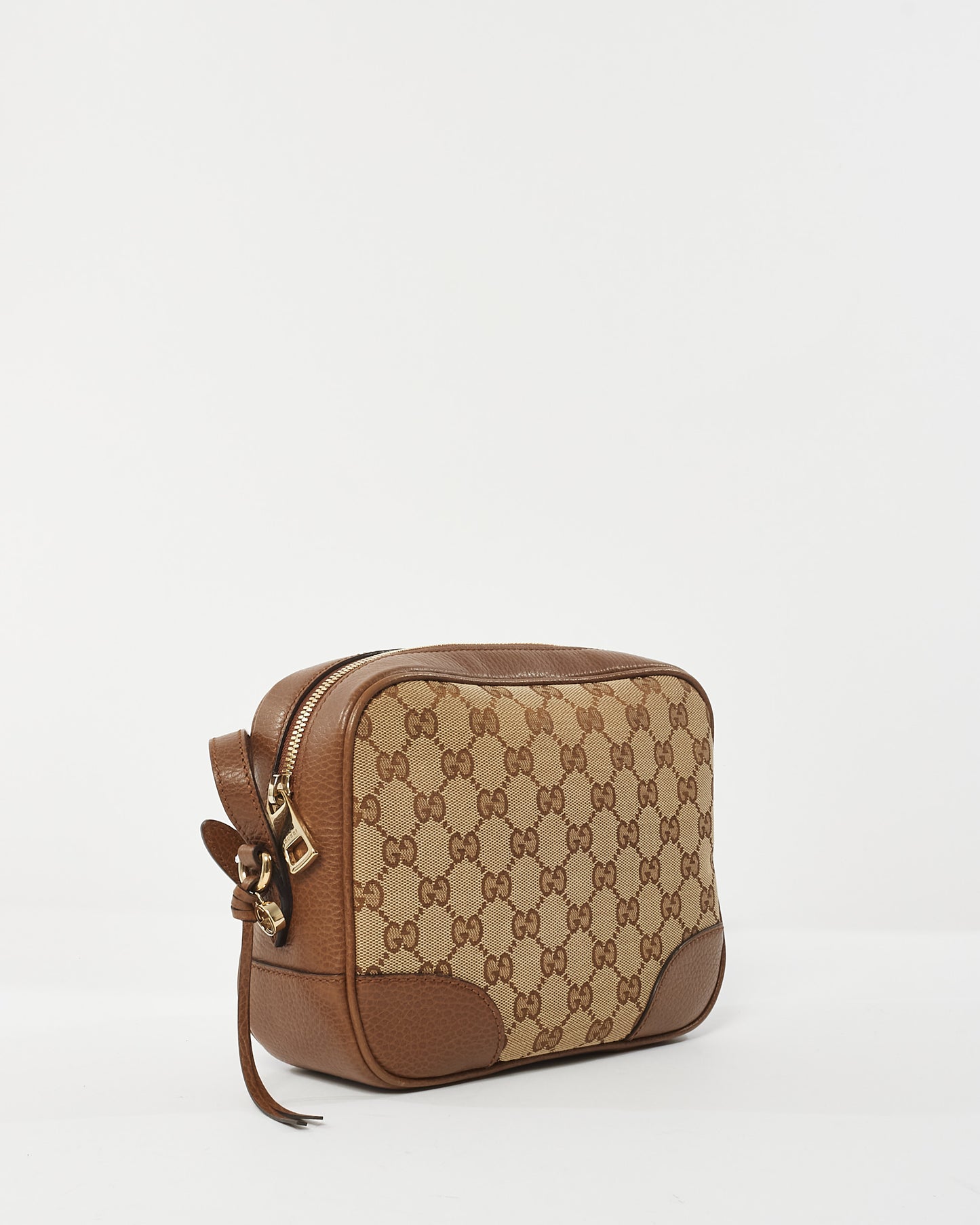 Gucci Brown GG Canvas Mini Bree Crossbody Bag