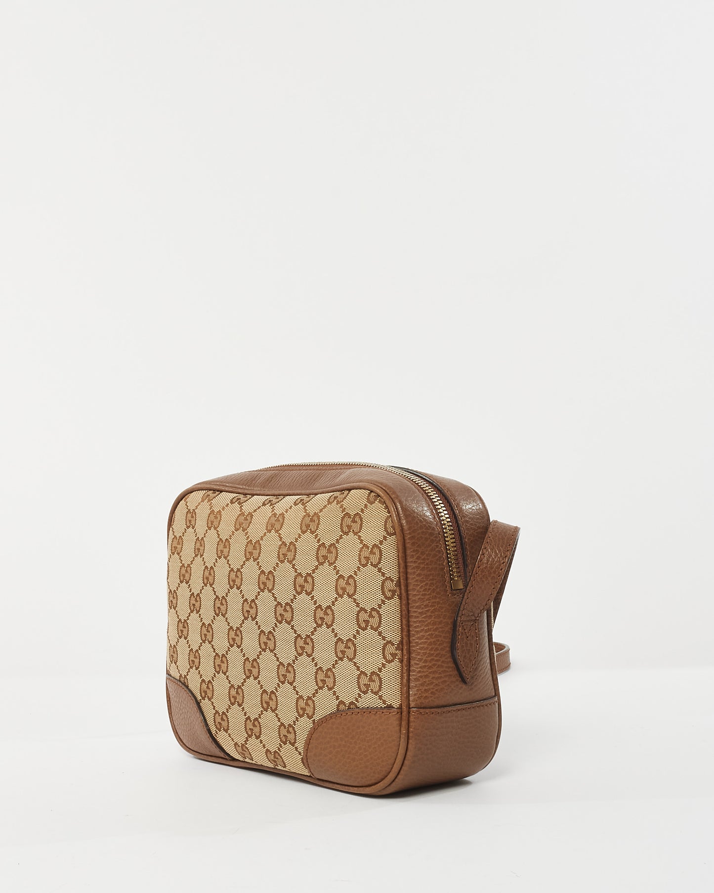 Gucci Brown GG Canvas Mini Bree Crossbody Bag