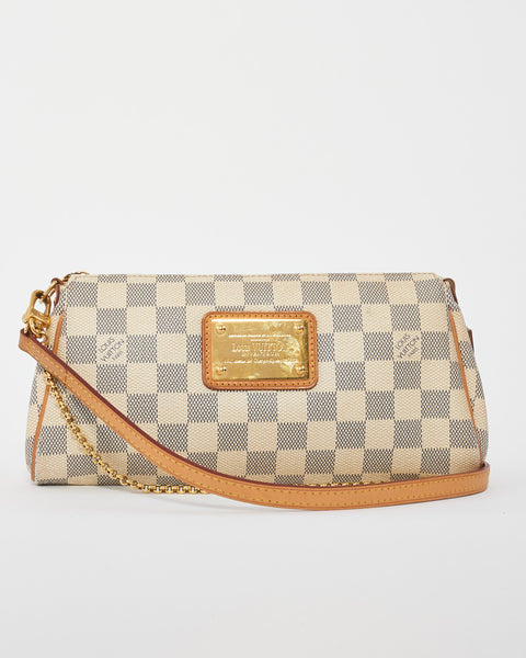 Louis Vuitton Damier Azur Canvas Eva Clutch Bag RETYCHE