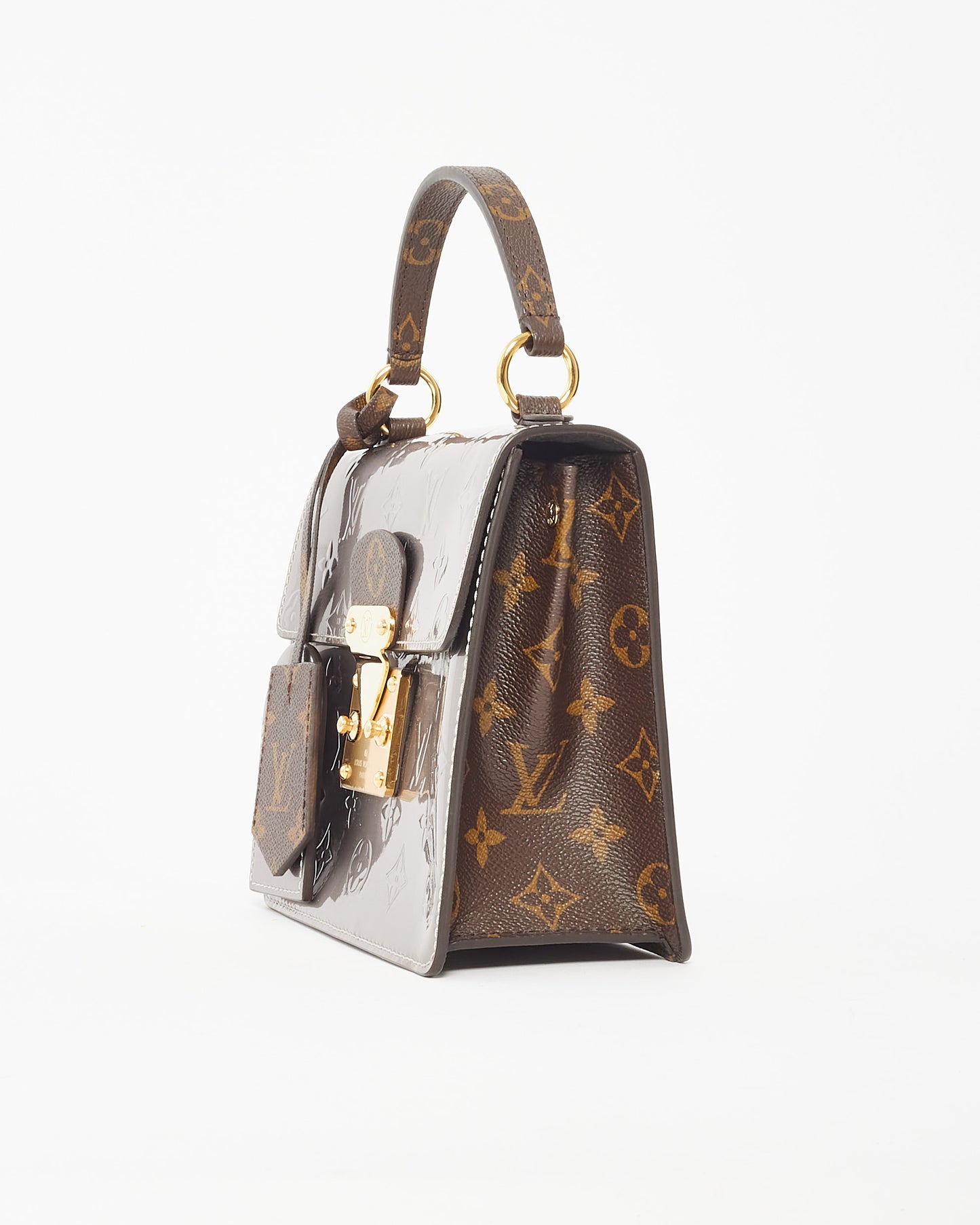 Louis Vuitton Silver Monogram Vernis Spring Street Bag