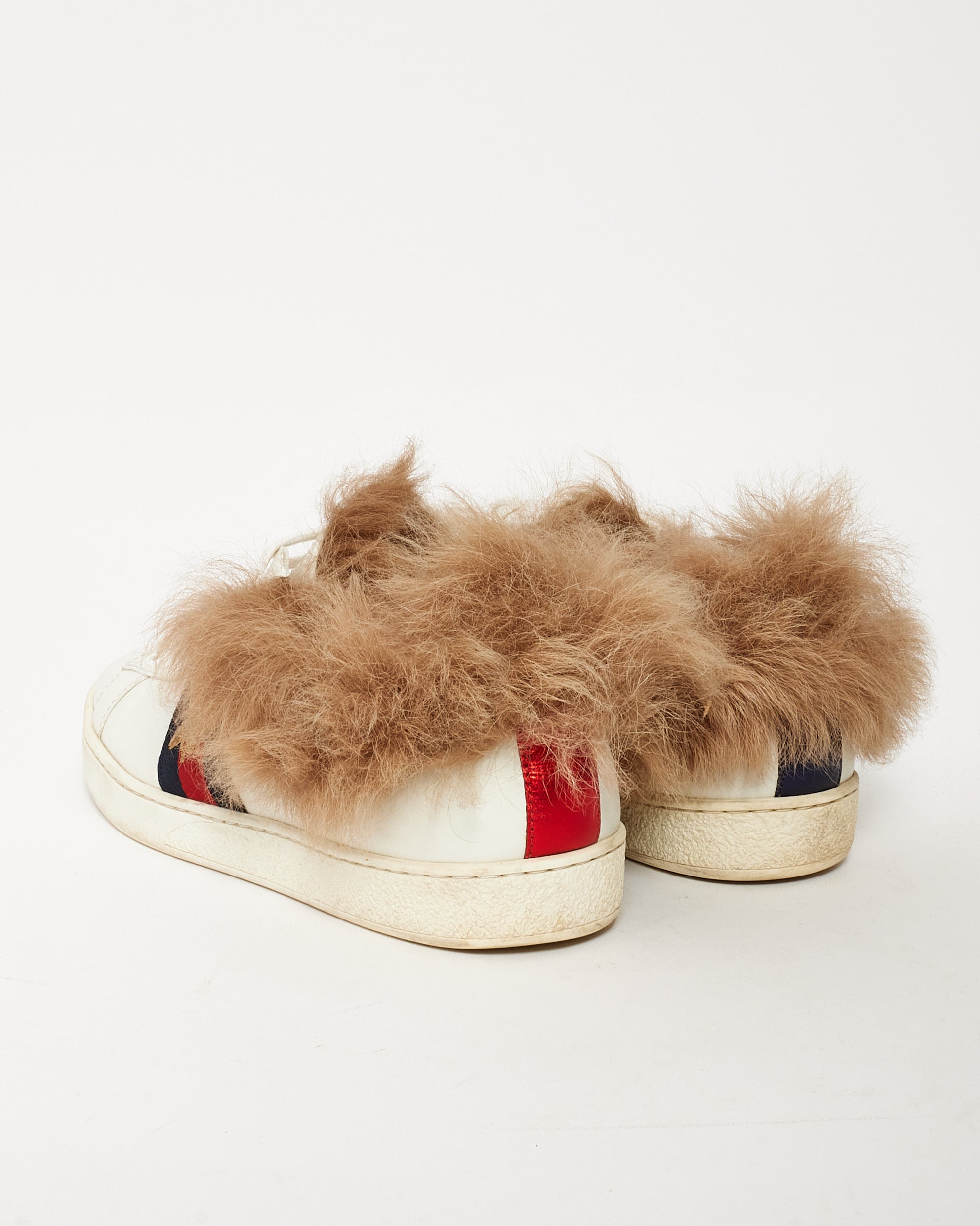 Gucci ace fur sneakers online