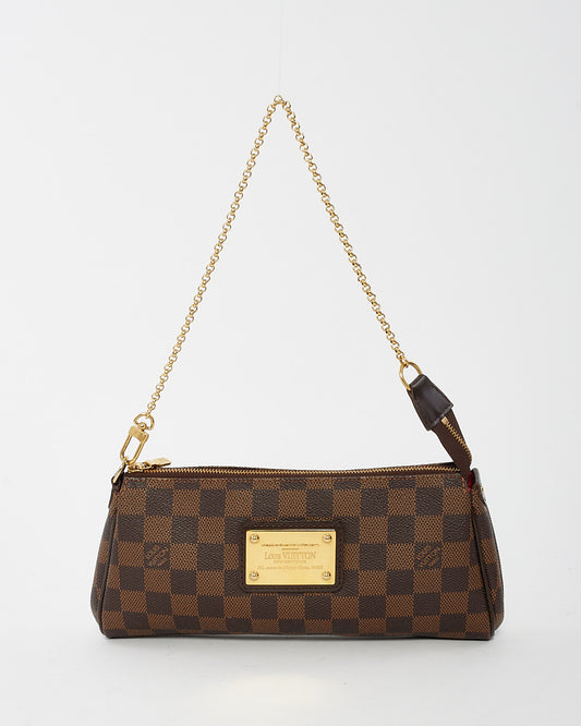 Louis Vuitton Damier Ebene Canvas Eva Clutch Bag