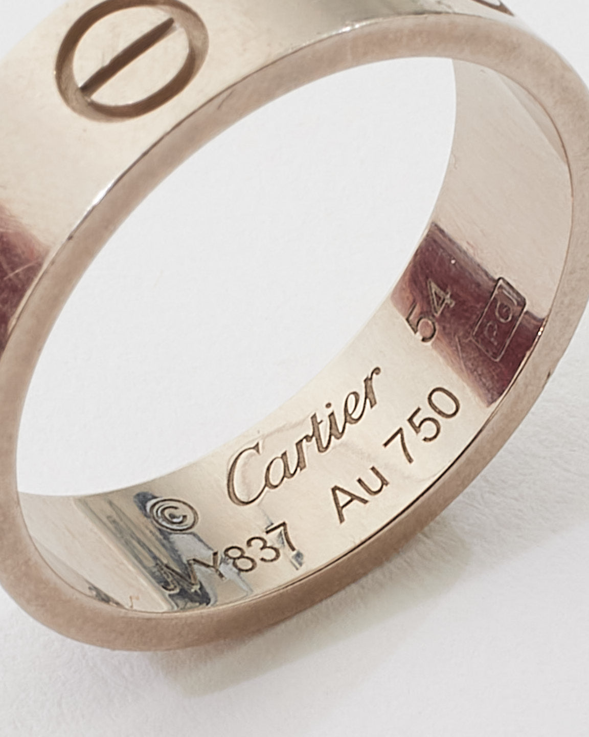 Cartier White Gold Love Ring 54 RETYCHE