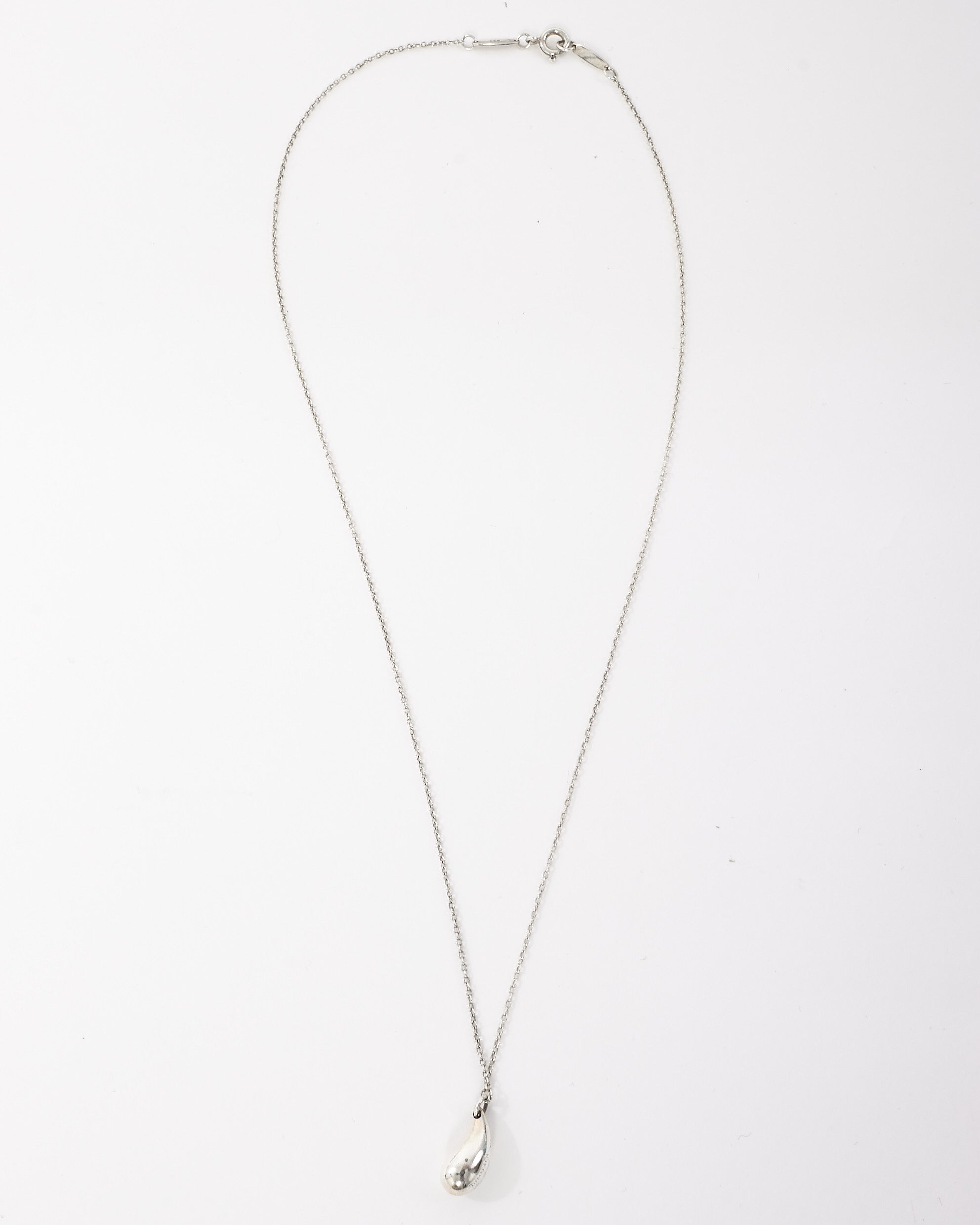 Tiffany deals & co. Elsa Peretti open tear drop pendant necklace