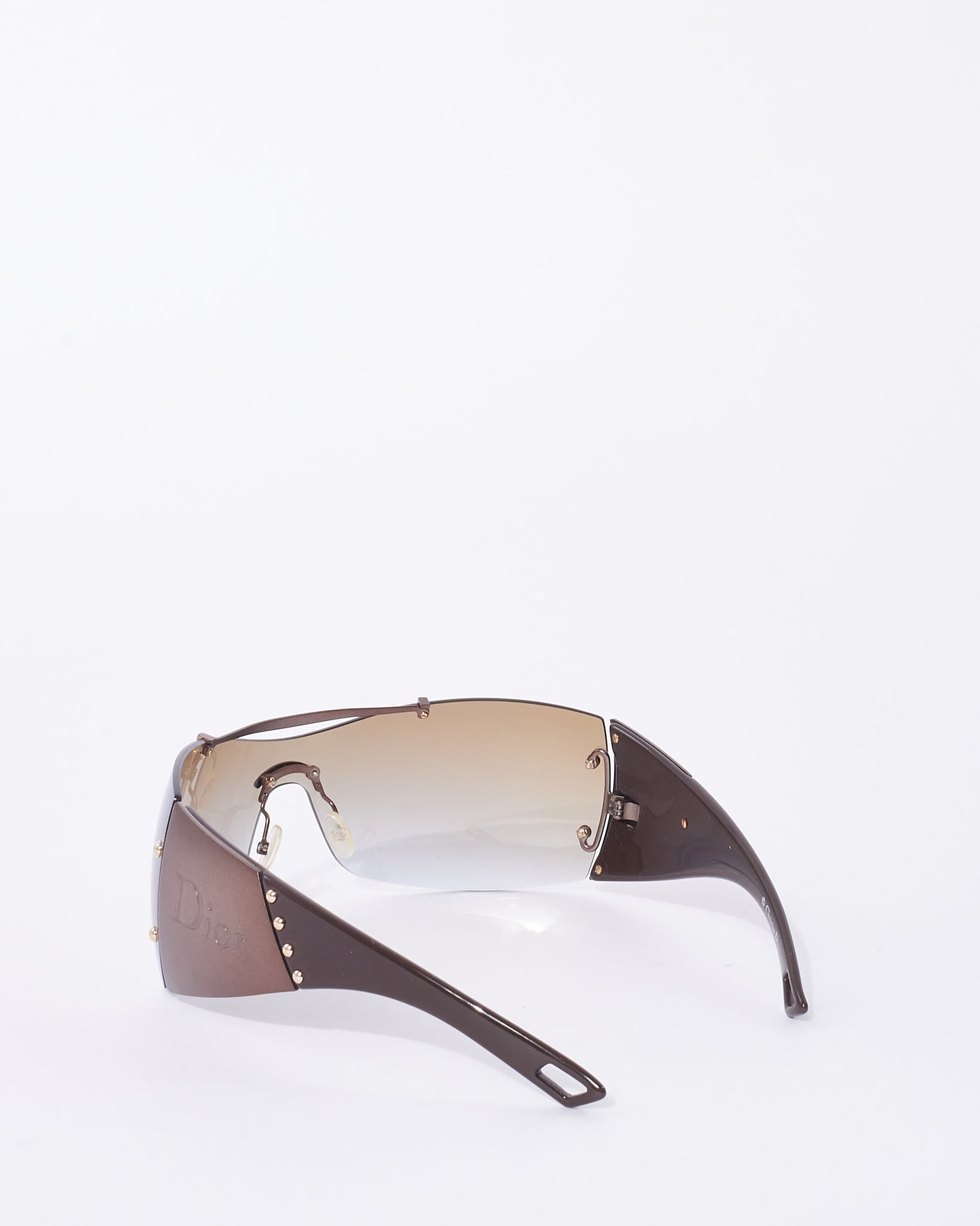 Dior Vintage Brown Shield Diorito 2 Sunglasses