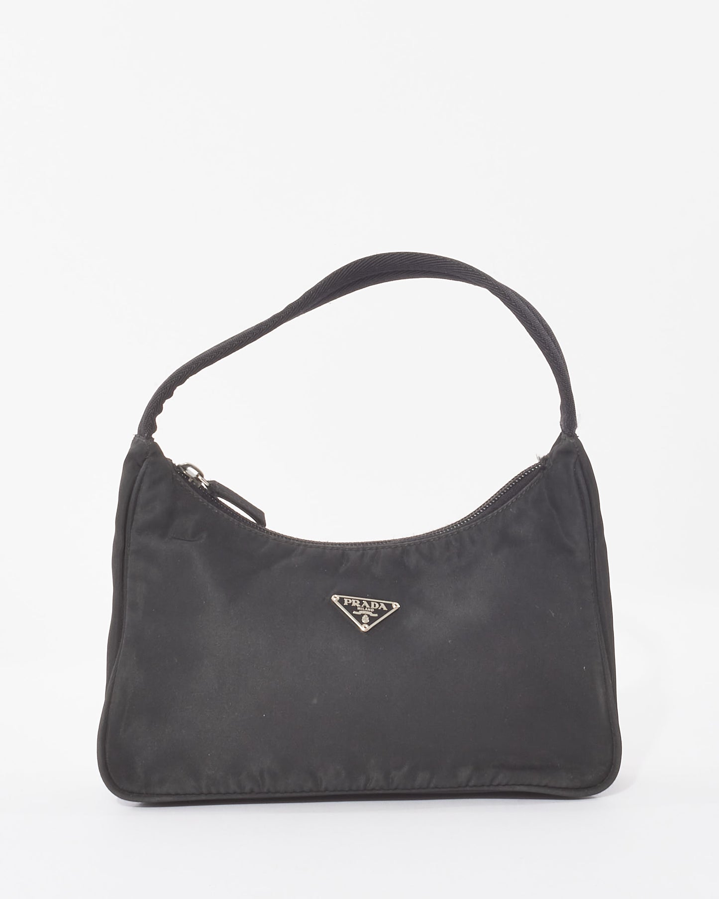 Prada Vintage Sac Hobo Tessuto En Nylon Noir 