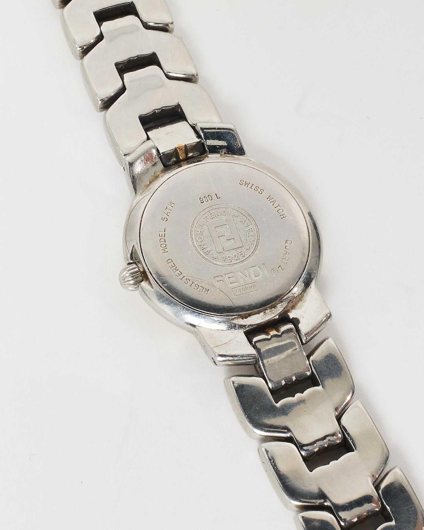 Fendi Vintage Gold & Silver Two Tone 28 MM Watch