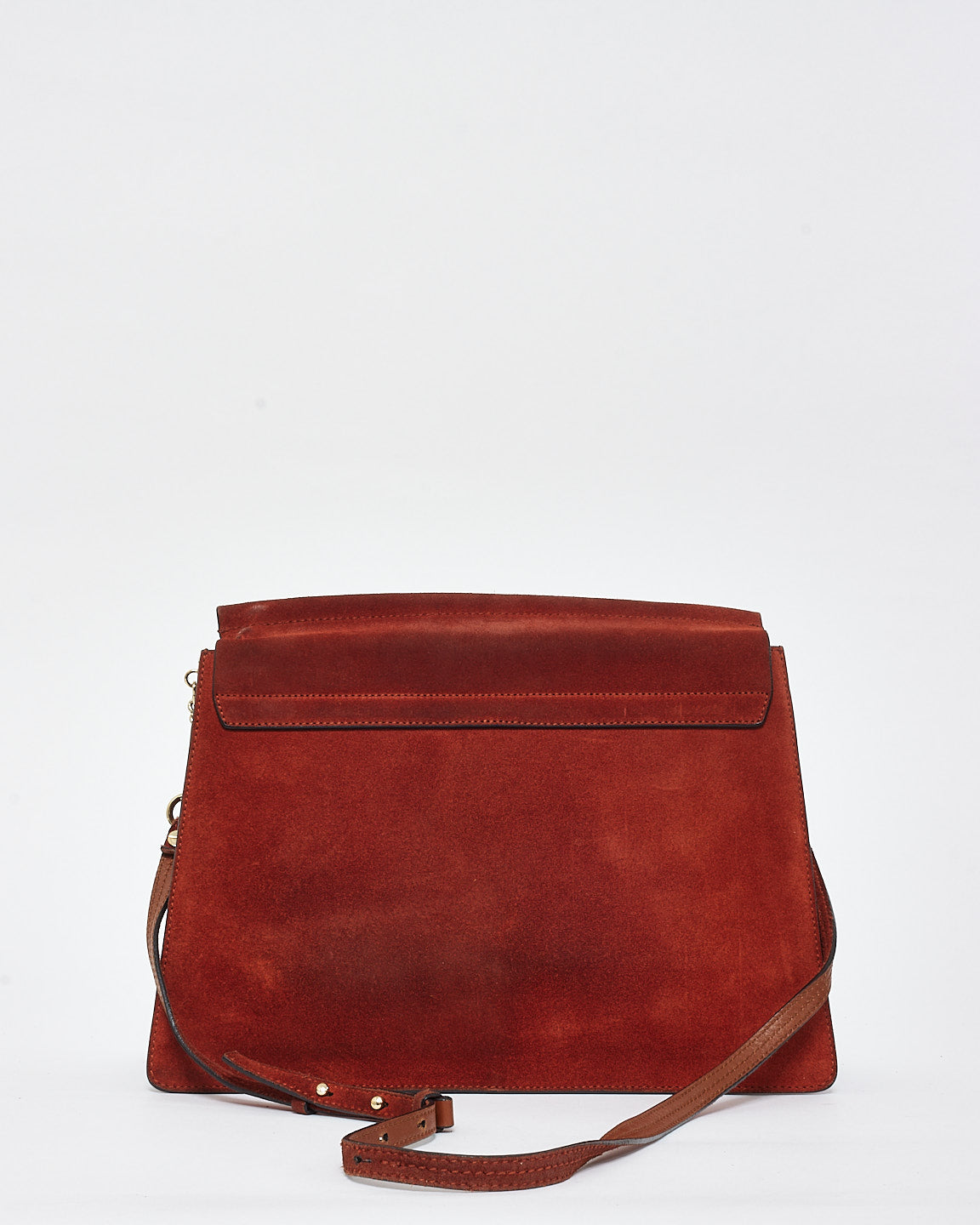 Chloé Rust Suede Medium Faye Bag