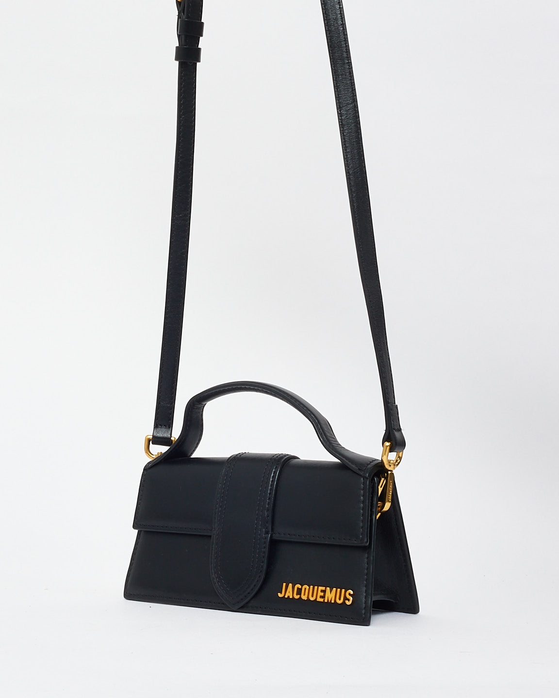 Jacquemus Black Leather Mini Le Bambino Bag