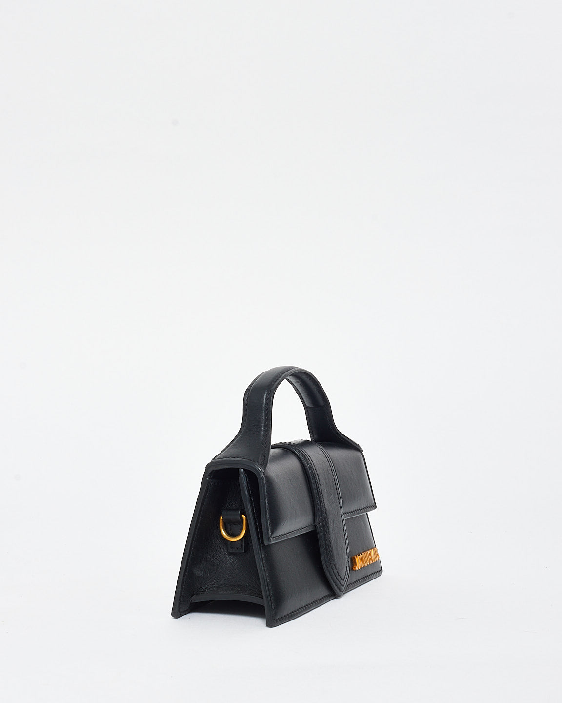 Jacquemus Black Leather Mini Le Bambino Bag