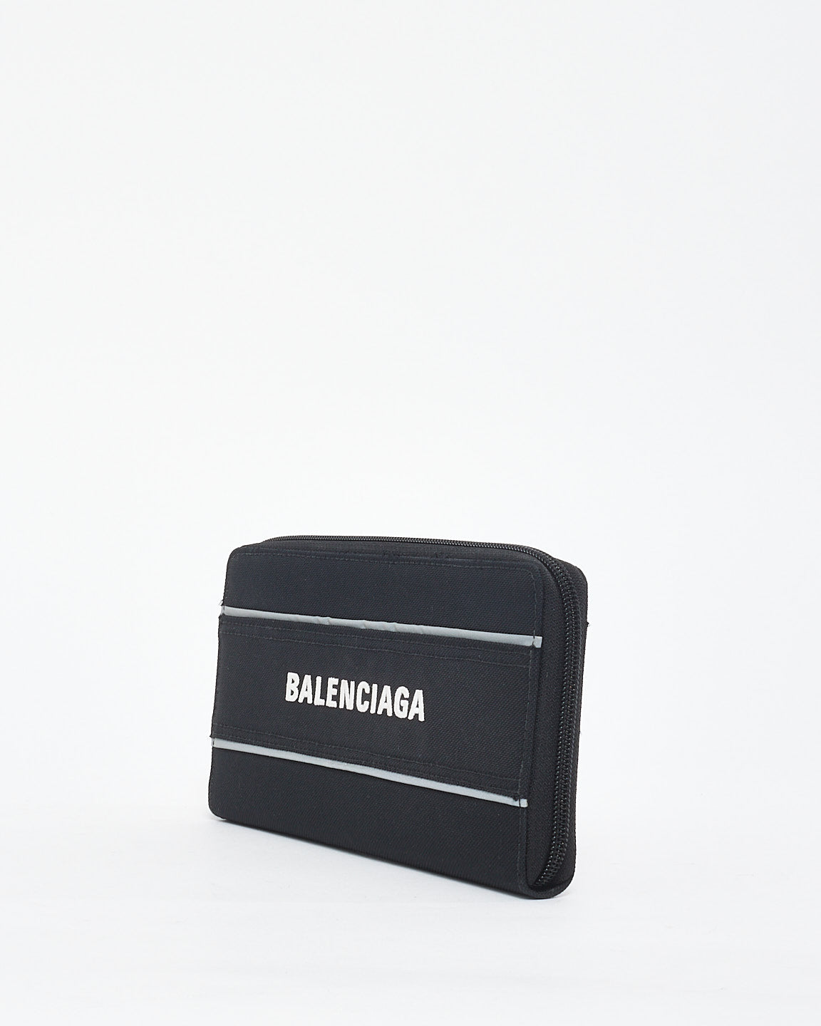 Balenciaga Black Logo Canvas Wallet Belt Bag