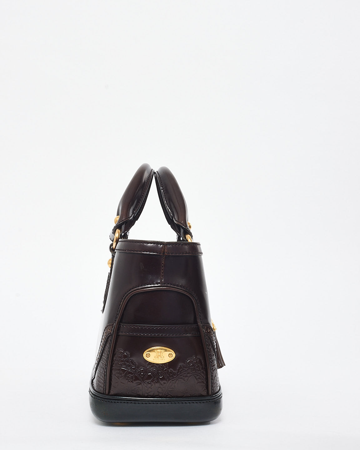 Celine Vintage Dark Brown Leather Boogie Bag