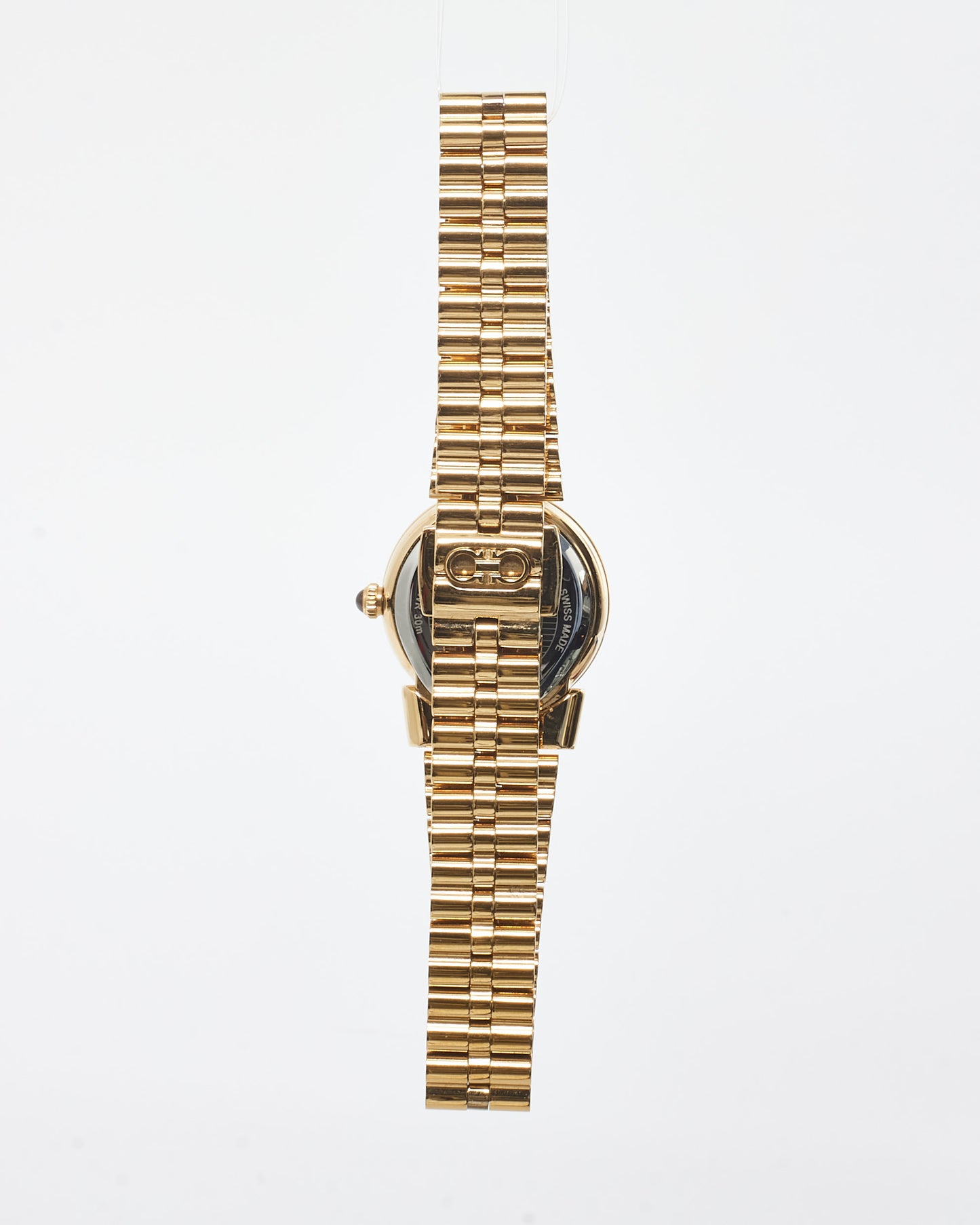 Salvatore Ferragamo Gold Gancini 30MM Horizontal Watch