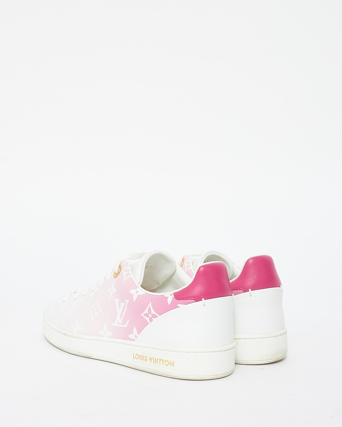 Louis Vuitton Pink Ombré Monogram Logo Sneakers - 37