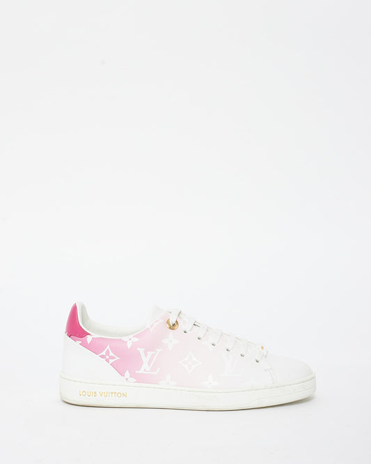 Louis Vuitton Pink Ombré Monogram Logo Sneakers - 37