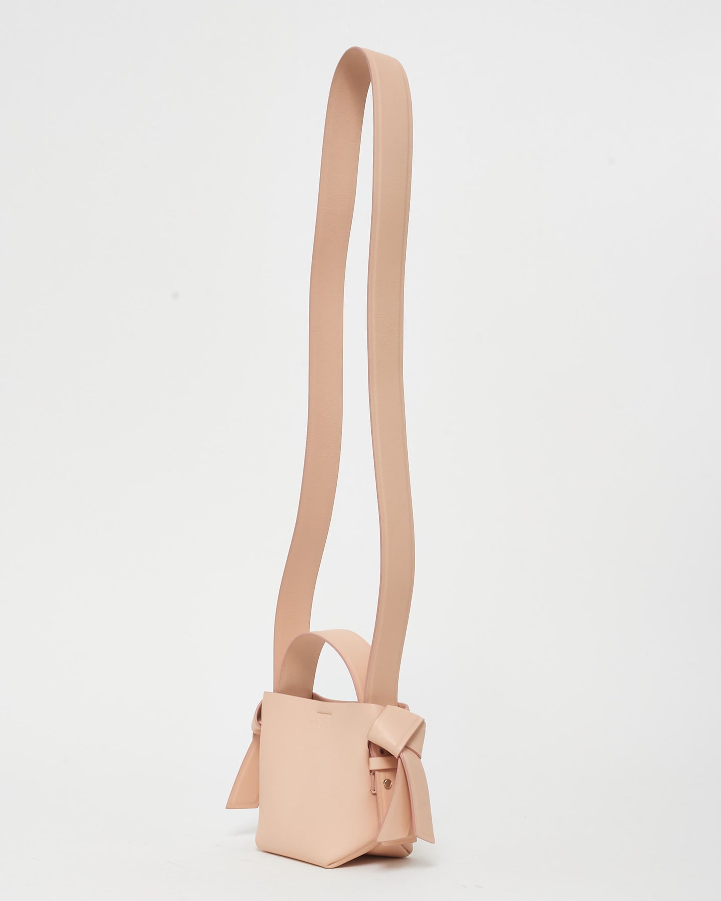 Acne Studios Light Pink Leather Mini Musubi Shoulder Bag