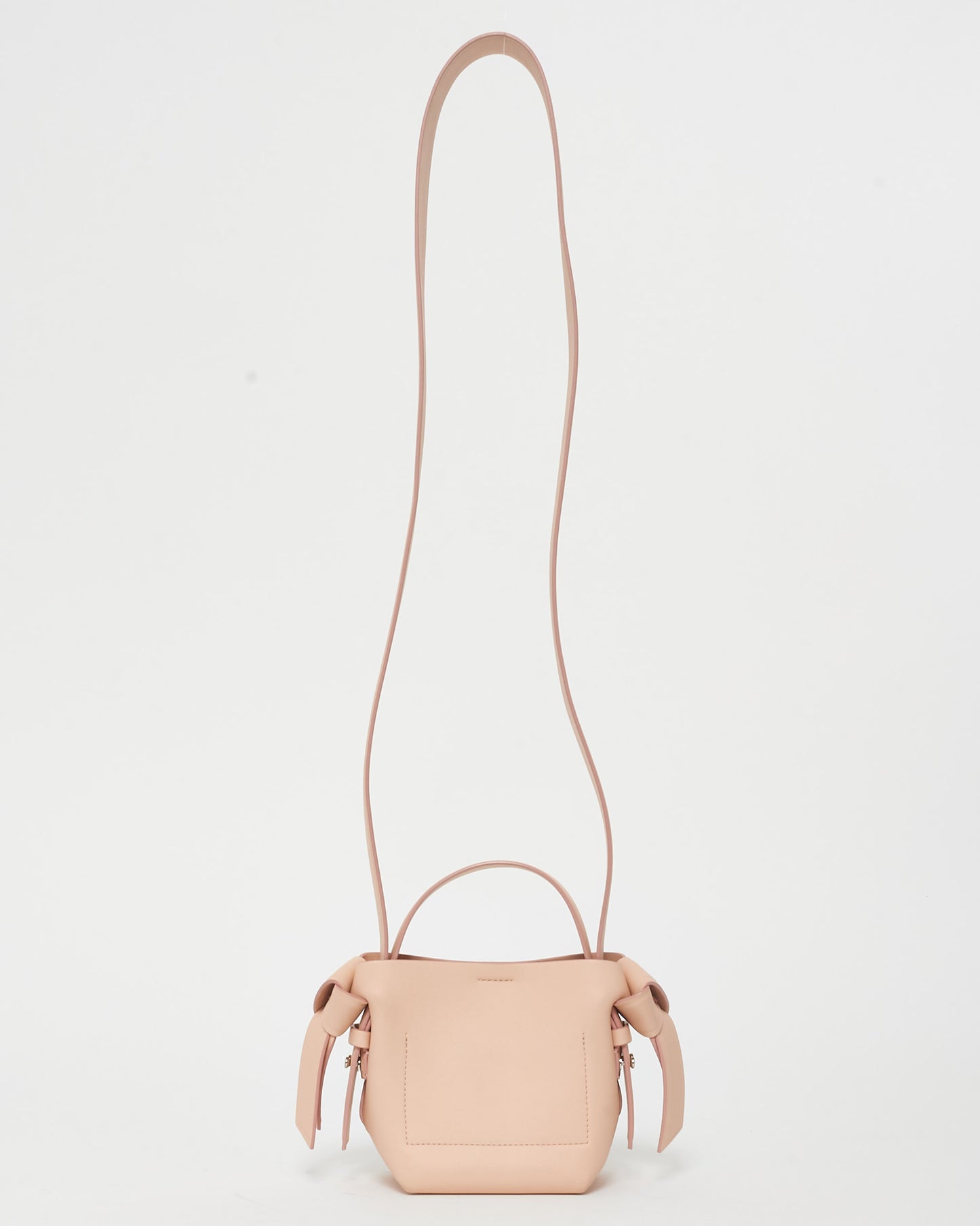 Acne Studios Light Pink Leather Mini Musubi Shoulder Bag