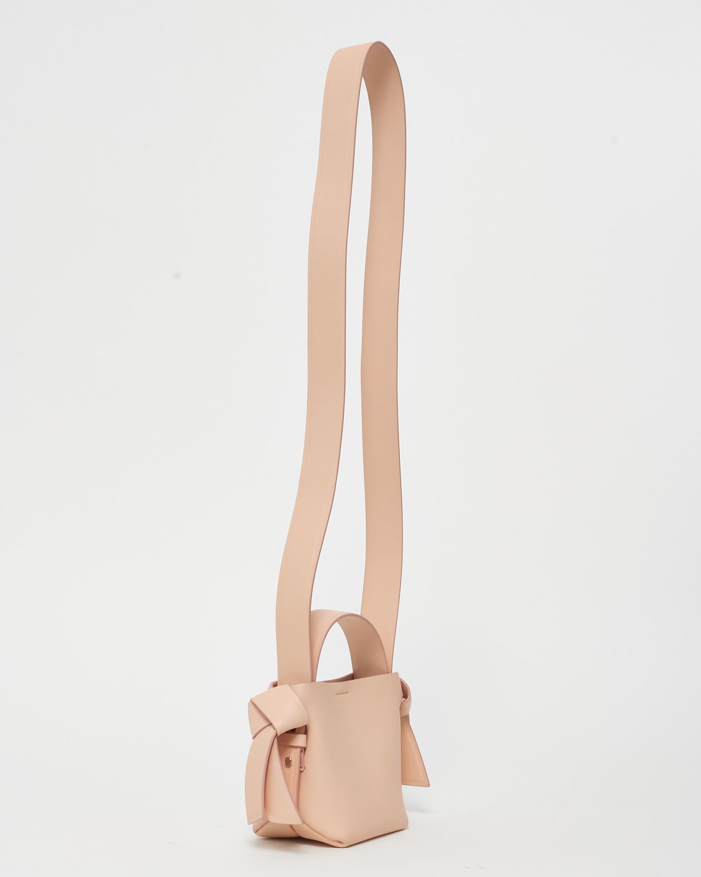 Acne Studios Light Pink Leather Mini Musubi Shoulder Bag