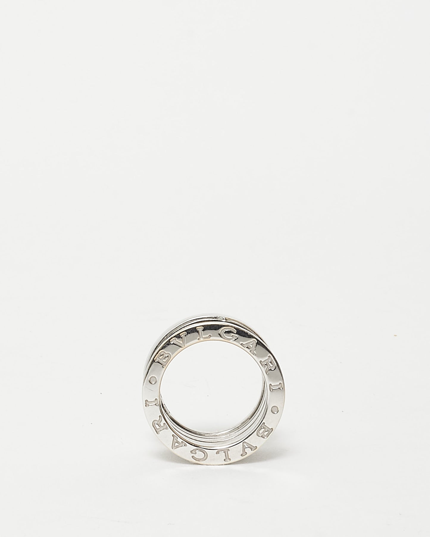 Bvlgari Silver White Gold B-Zero Ring - 3