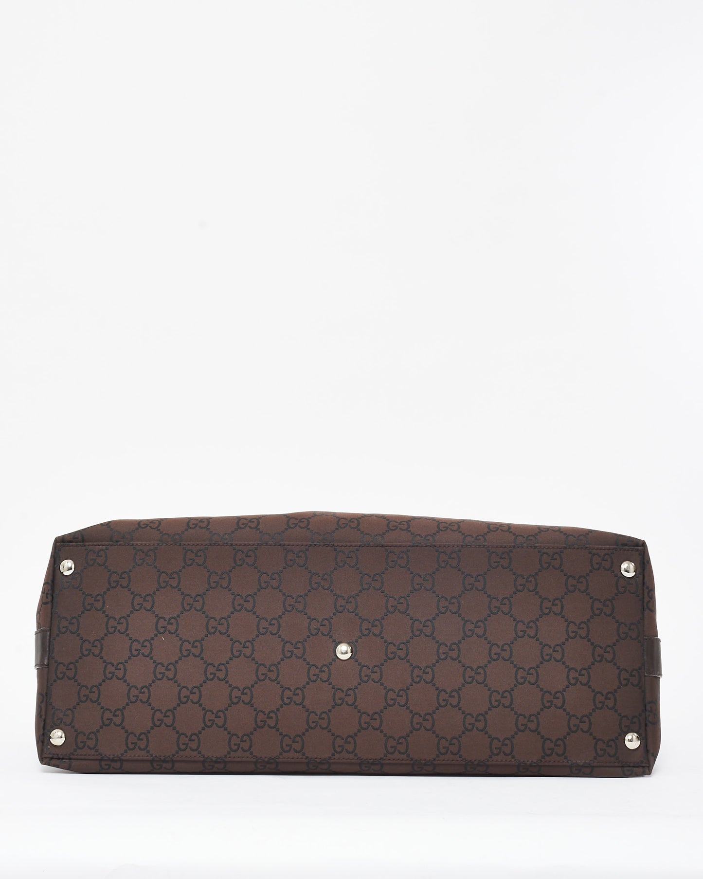 Gucci Brown Monogram Canvas Oversized Hobo Weekender Shoulder Bag