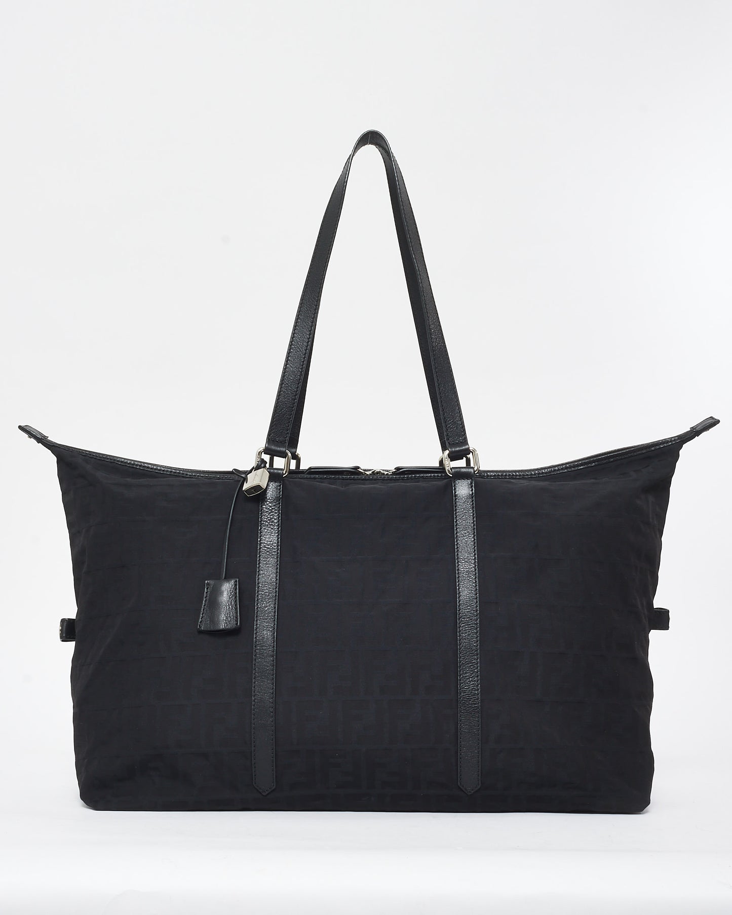 Fendi Black Zucca Canvas Large Tote Bag