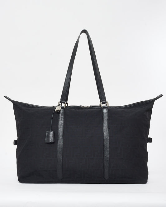 Fendi Black Zucca Canvas Large Tote Bag