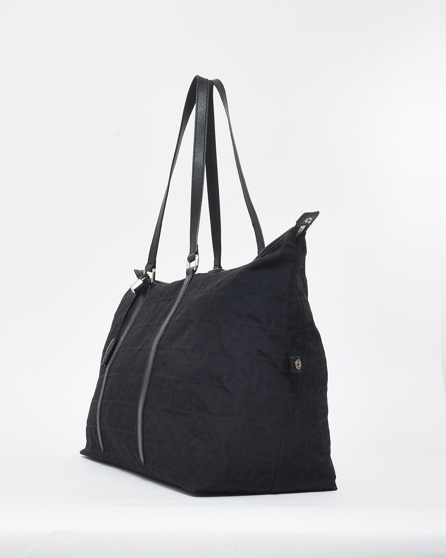 Fendi Black Zucca Canvas Large Tote Bag