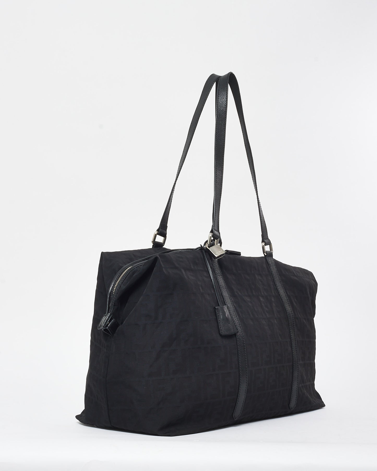 Fendi Black Zucca Canvas Large Tote Bag