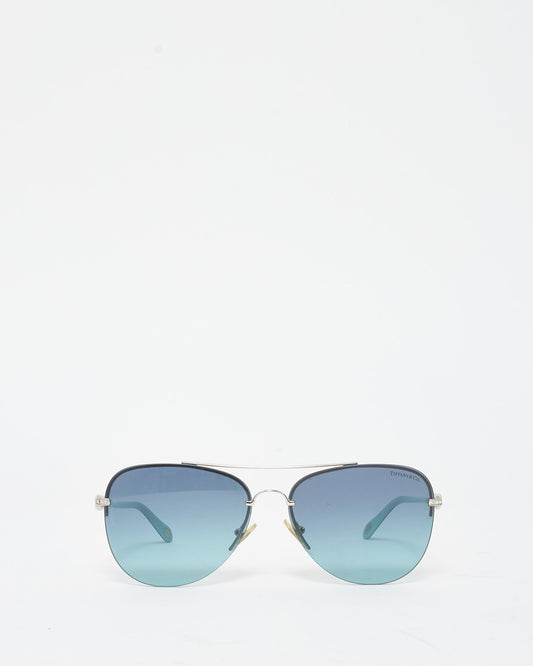 Tiffany & Co. Blue Lens Infinity Aviator 6001/9S Sunglasses