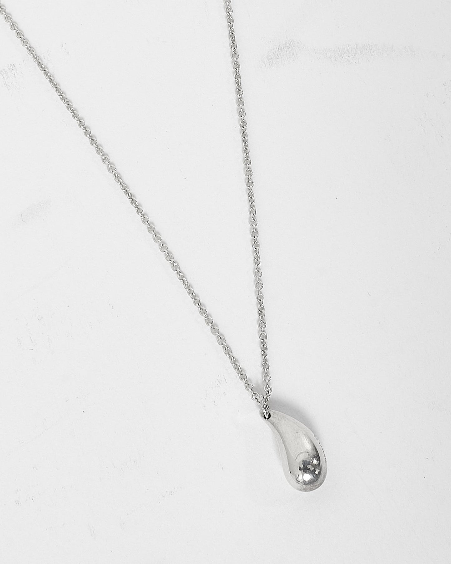 Tiffany & Co. Sterling Silver Mini Teardrop Necklace