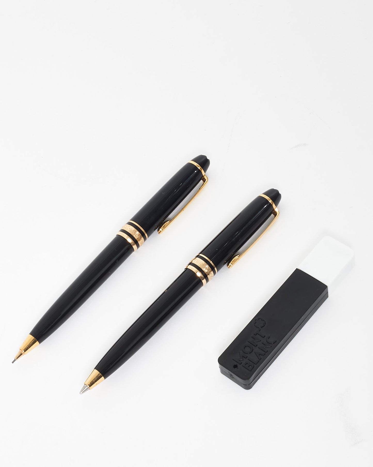 Mont Blanc Black Rollerball Pen & Led Pencil Set