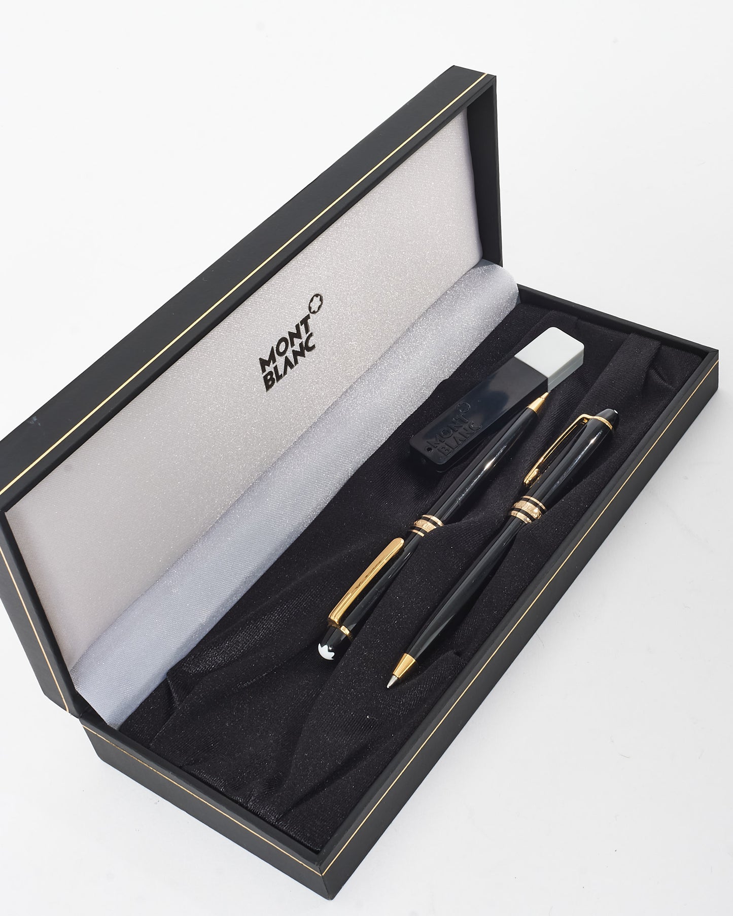 Mont Blanc Black Rollerball Pen & Led Pencil Set