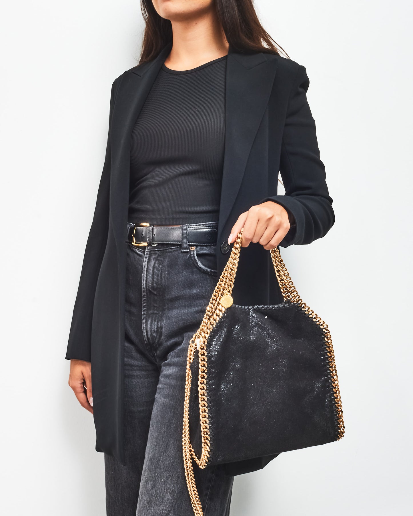 Stella McCartney Black Mini Falabella Bag GHW