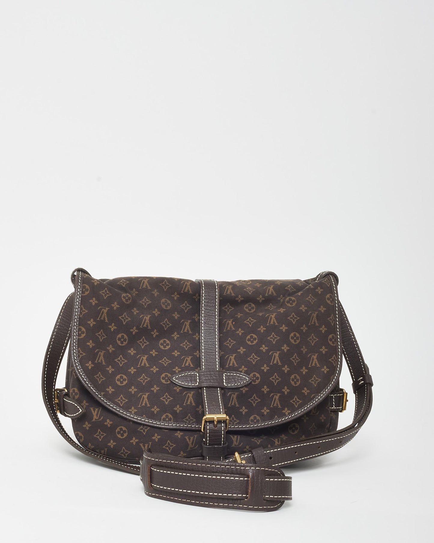 Louis Vuitton Brown Monogram Mini Lin Samur 30 Crossbody